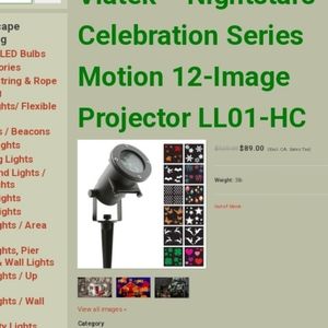 Celebration Series LED motions projection lighting Retail $90.00